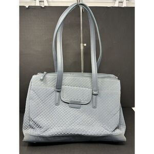 VERA BRADLEY Iconic Commuter Tote in Charcoal Mini Diamond Quilt 23212-541‎